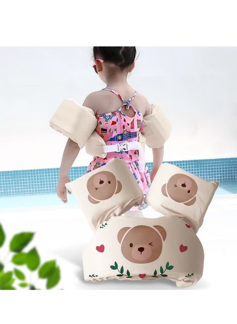 SODANEED Toddler Swim Vest, Water Wings Arm Floaties for 2-8 age, Swim Vest Cute Cartoon Swimming, Swim Arm Bands, Float Sleeves Swimming Armbands for Sea/Pool/Beach - Image 5