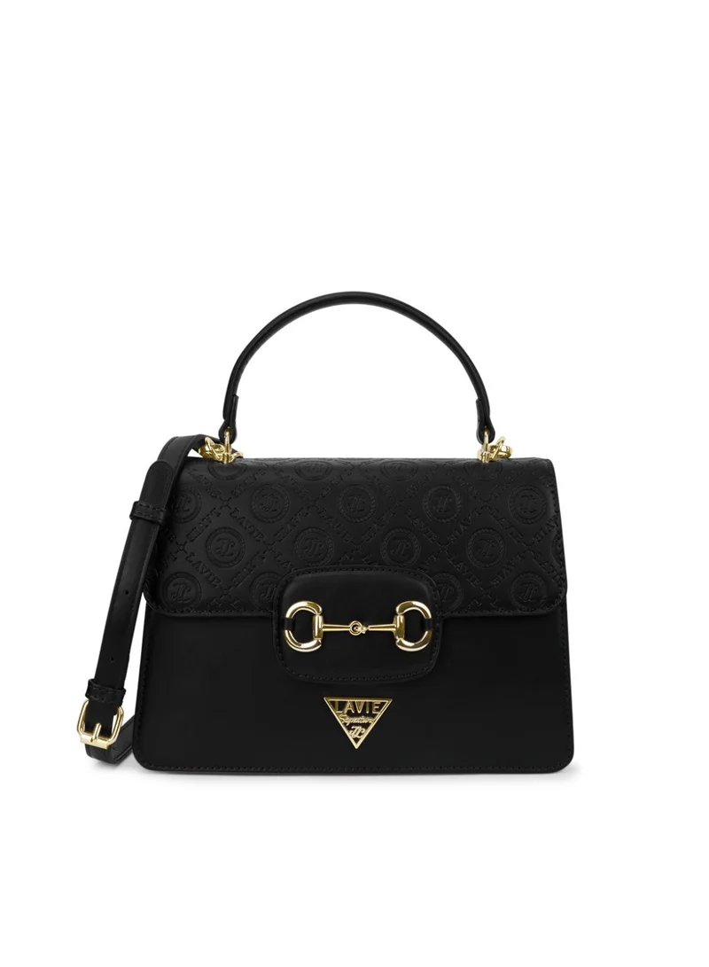 Signature Women's Sedona 3C Flap Satchel (Black)
