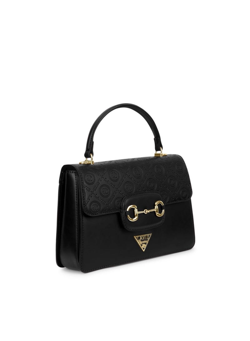 Lavie Signature Women's Sedona 3C Flap Satchel (Black) - Image 5