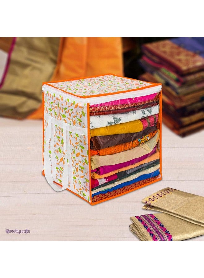 بريتي كرافتس غطاء الساري من PrettyKrafts XL، حقيبة تخزين الملابس، حقيبة تنظيم التخزين، إغلاق بسحاب وواجهة شفافة، حقيبة تخزين الملابس، منظم خزانة الملابس، مقاس (15 × 12 × 15 بوصة)، عبوة من 4 قطع، متعدد الألوان - Image 5