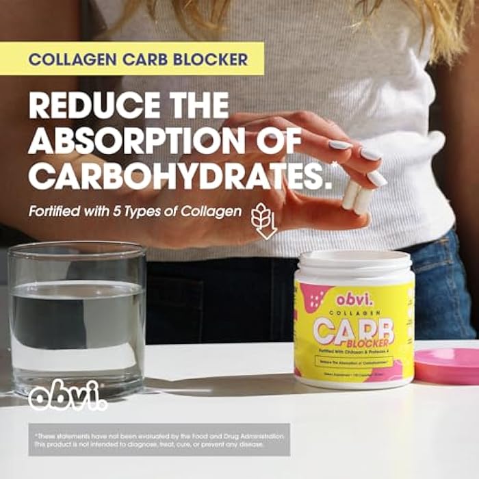 Obvi Guilt-Free Carb Blocker | Supports Fitness Goals | Carb Absorption Blocker with White Kidney Bean Extract | 120 Capsules, 30 Servings - Image 3