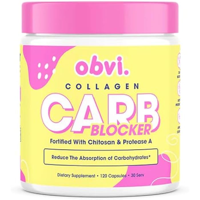 Obvi Guilt-Free Carb Blocker | Supports Fitness Goals | Carb Absorption Blocker with White Kidney Bean Extract | 120 Capsules, 30 Servings - Image 1