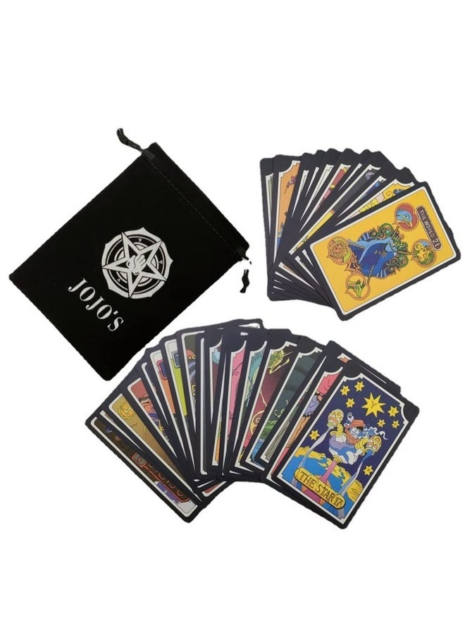 JOJO - Adventure Anime Tarot 31 Jojo Anime Tarot Cards Jojo Bizarre Adventure Board Game Divination Entertainment Party Board Game - Image 1