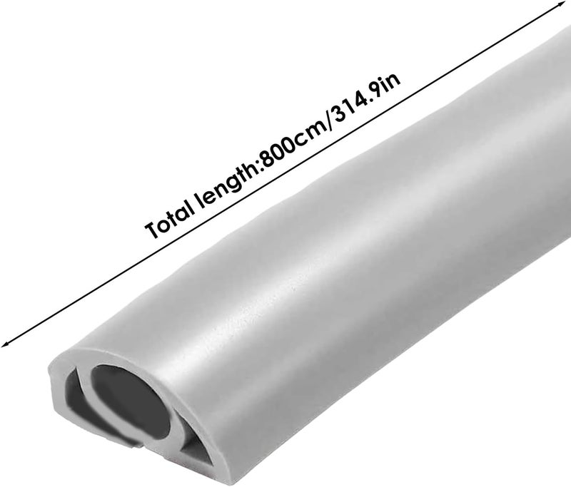 Genérico Electrical Cable for Floor,Floor Cable Cover,PVC Flexible Wire Duct, Fire Retardant Cable Protector - Self Adhesive Floor to Household Management - Image 5