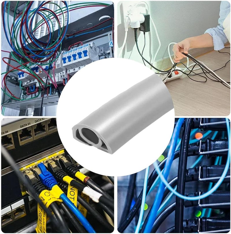 Genérico Electrical Cable for Floor,Floor Cable Cover,PVC Flexible Wire Duct, Fire Retardant Cable Protector - Self Adhesive Floor to Household Management - Image 4