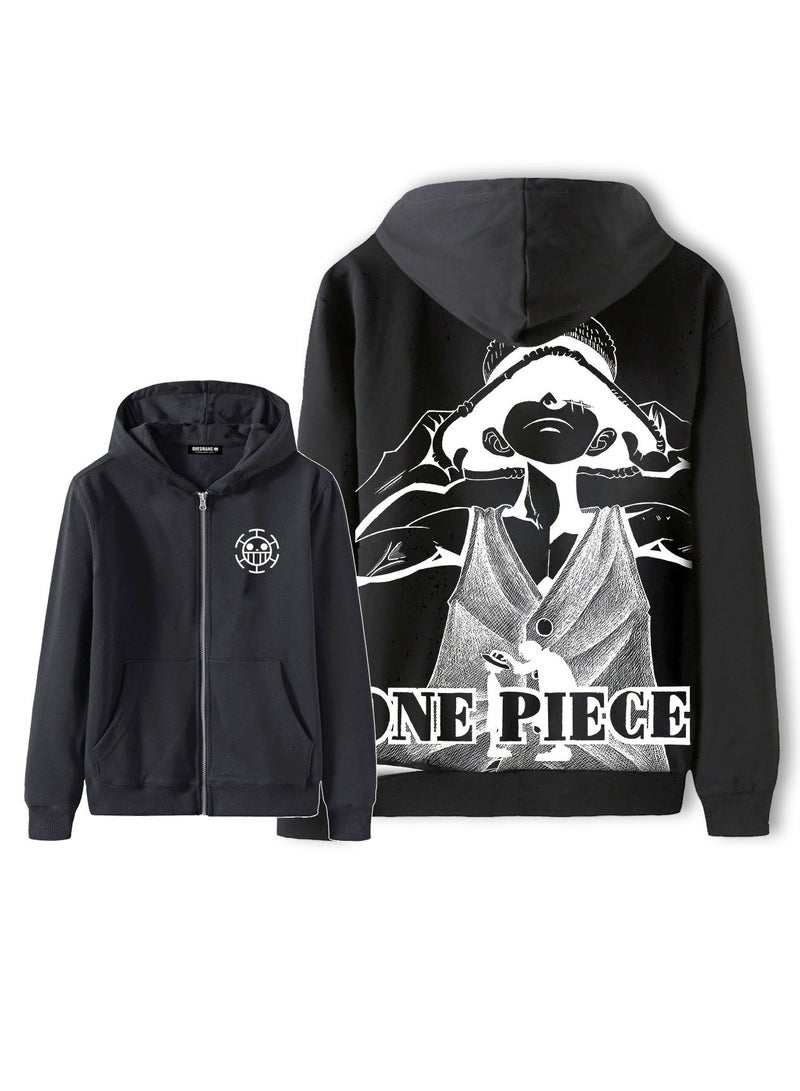 KUYING New One Piece Fashion Casual Round Neck Hoodie  - Image 1