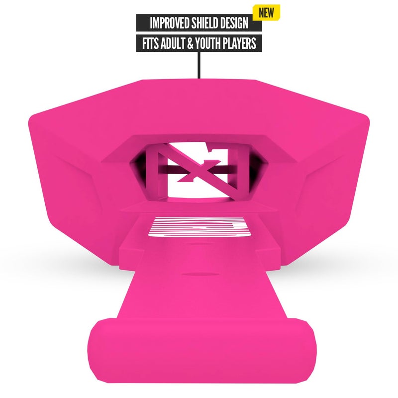 NXT NXTRND Nxtrnd Two Pro Football Mouth Guard  Permanent Strap  Fits Adult & Youth (Pink) - Image 3