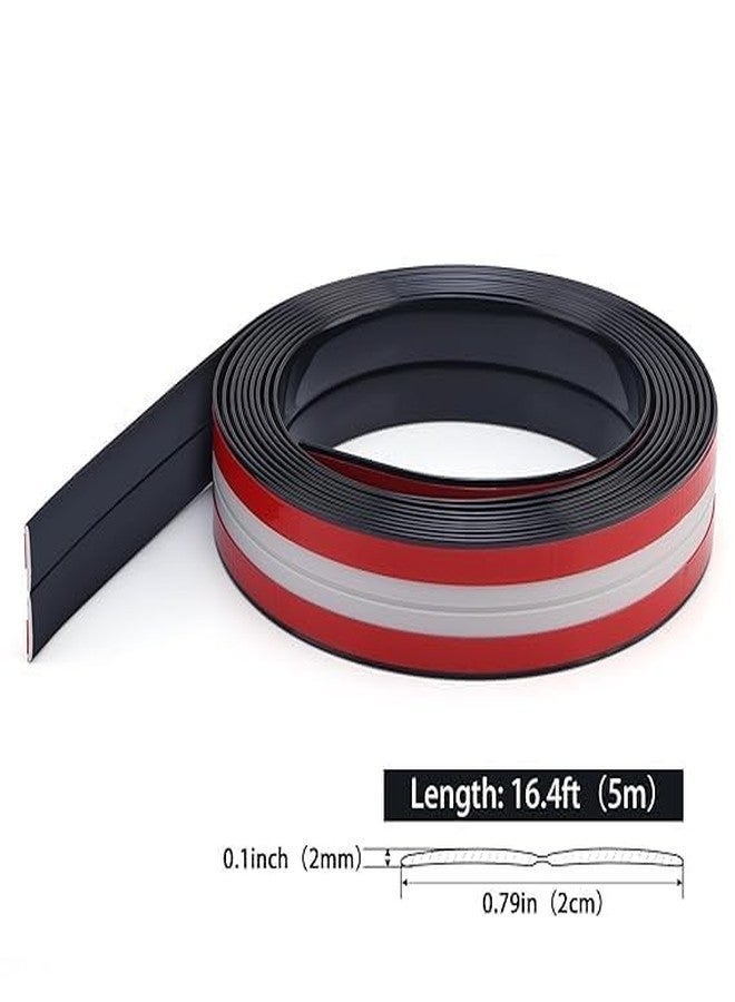 SGABANI 3 Meter Black Wall Molding Trim - Flexible PVC Wall Molding Trim & Corner Guards & Caulk Strip, Apply in Table Edge Door Frame Baseboard for Protection and Decoration (Black) - Image 4
