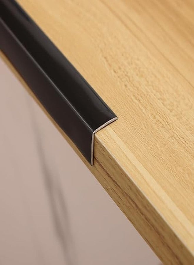 SGABANI 3 Meter Black Wall Molding Trim - Flexible PVC Wall Molding Trim & Corner Guards & Caulk Strip, Apply in Table Edge Door Frame Baseboard for Protection and Decoration (Black) - Image 3