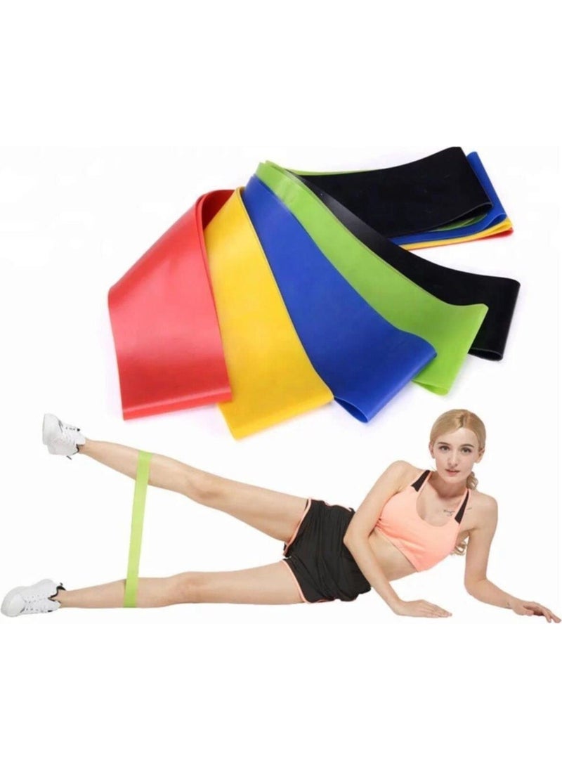 Technosmart 2 Piece Aerobic Band of Different Resistance Pilates Squat Workout Tire  - Image 3