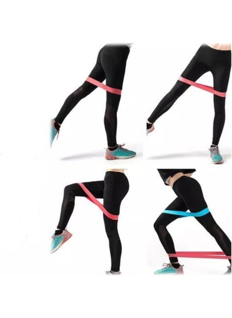 Technosmart 2 Piece Aerobic Band of Different Resistance Pilates Squat Workout Tire  - Image 4