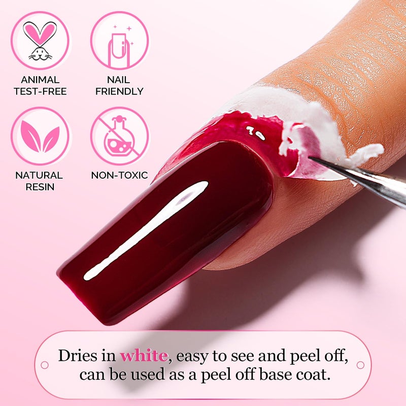 AIMEILI Latex Tape Skin Protector for Nail Art 15ml, Peel off Cuticle Guard for Stamping Nail Polish Barrier Manicure Cuticle for Women - Image 2