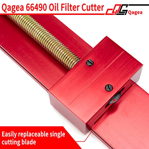 Qagea 66490 Oil Filter Cutter, Oil Filter Cutting Tool for Filter Cutting Range 1-3/4" to 5-3/4" - Image 3