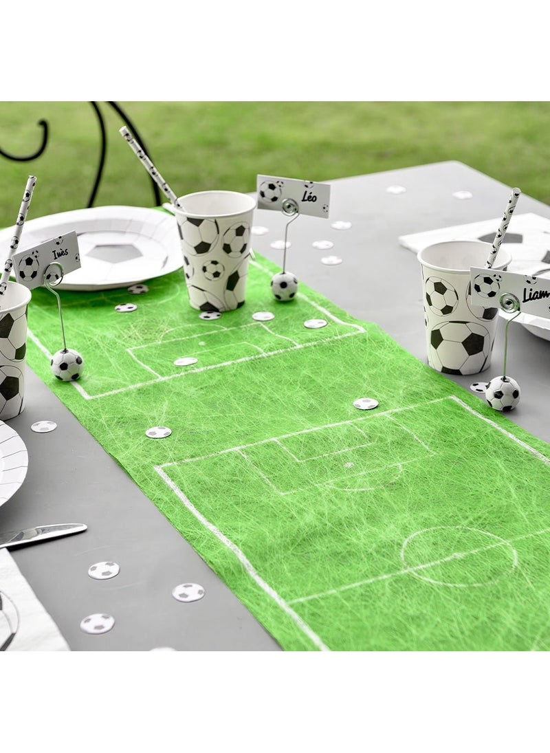 SANTEX Football Field Table Runner Green 30cm Disposable - Image 3