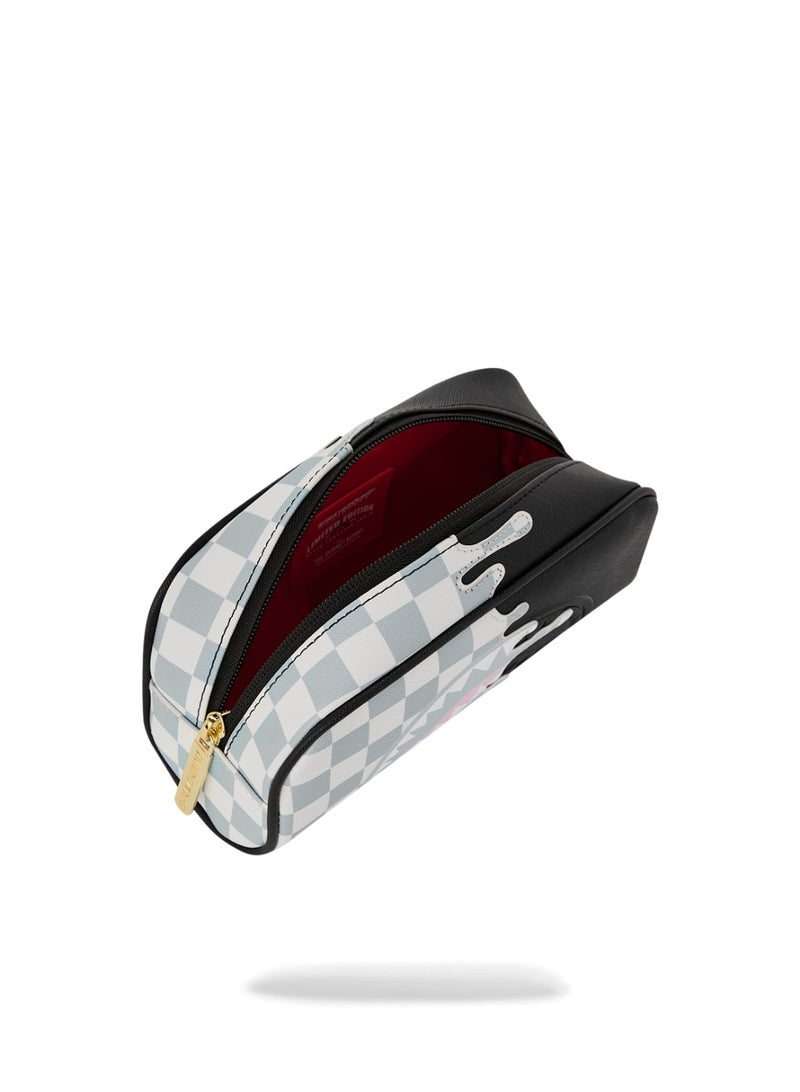 SPRAYGROUND CREAM CHECK SIDE DRIP POUCH - Image 5