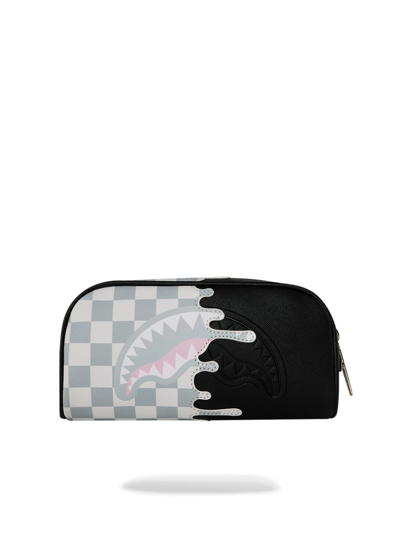 SPRAYGROUND CREAM CHECK SIDE DRIP POUCH - Image 1