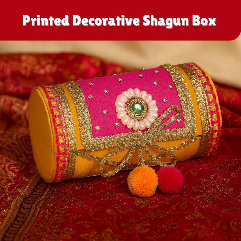 PIEPOT Decorative Cash Gift Box for Wedding, Shagun & Jewelry Fabric-Wooden Box | Multipurpose Envelope Box for Festivals, Return Gifts, Bangles, Birthdays & Special Occasions (Pack of 2) - Image 2