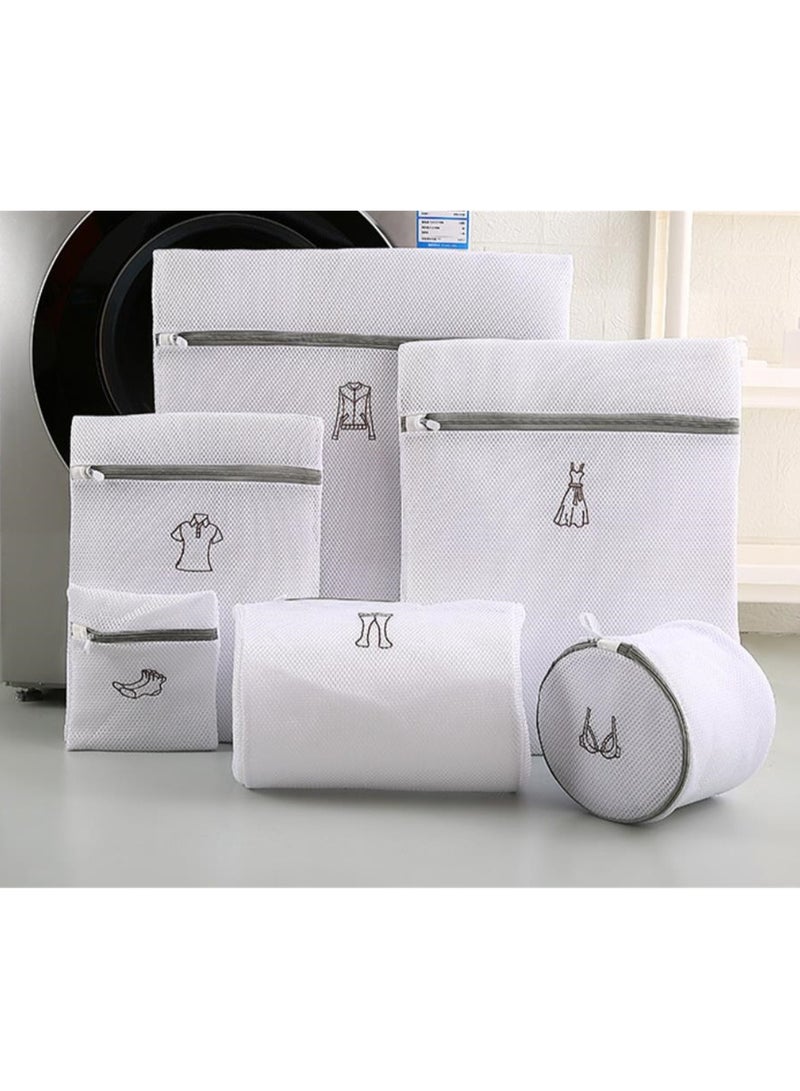 6pcs embroidered wash bag mesh bag thickened double layer bra underwear machine washable clothes laundry bag - Image 4