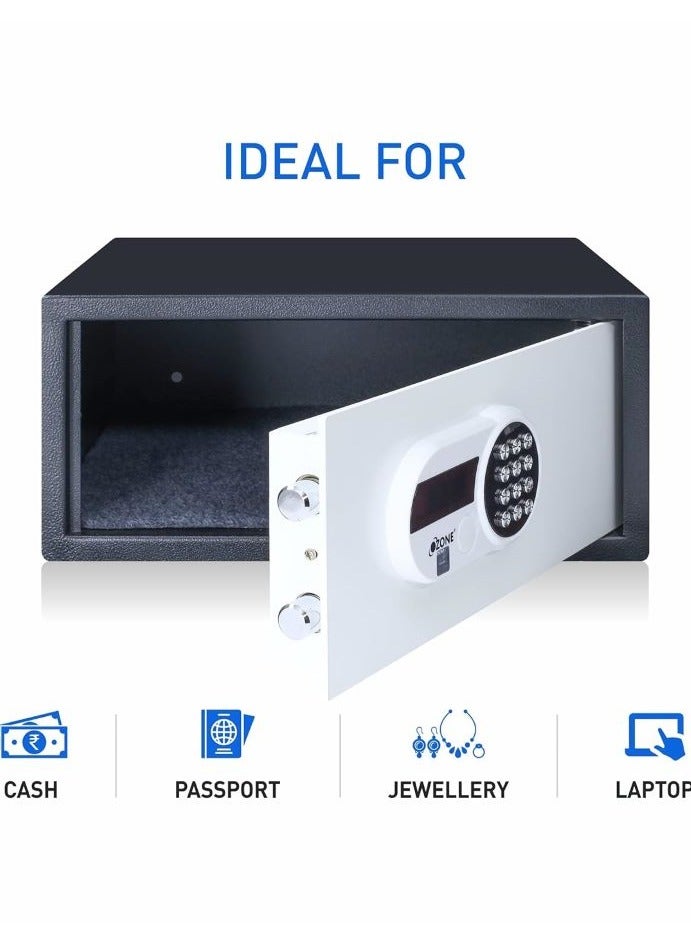 أوزون او لاب توب 24.50 لتر خزنة رقمية | مثالي للمنزل والمكتب واستخدام الفندق والمستندات النقدية | بواسطة الأوزون الهند - Image 1
