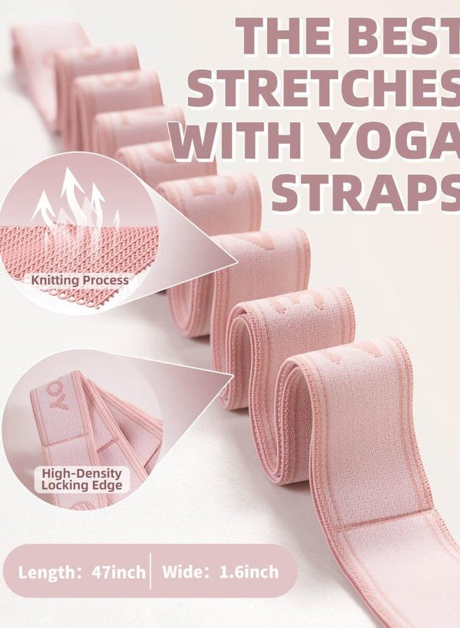 YOTTOY Versatile Yoga Strap and Resistance Bands Bundle - Stretch Bands for Exercise with 10 Loops, Workout Bands Resistance for Training, Stretching Exercises, and Physical Therapy - Image 3