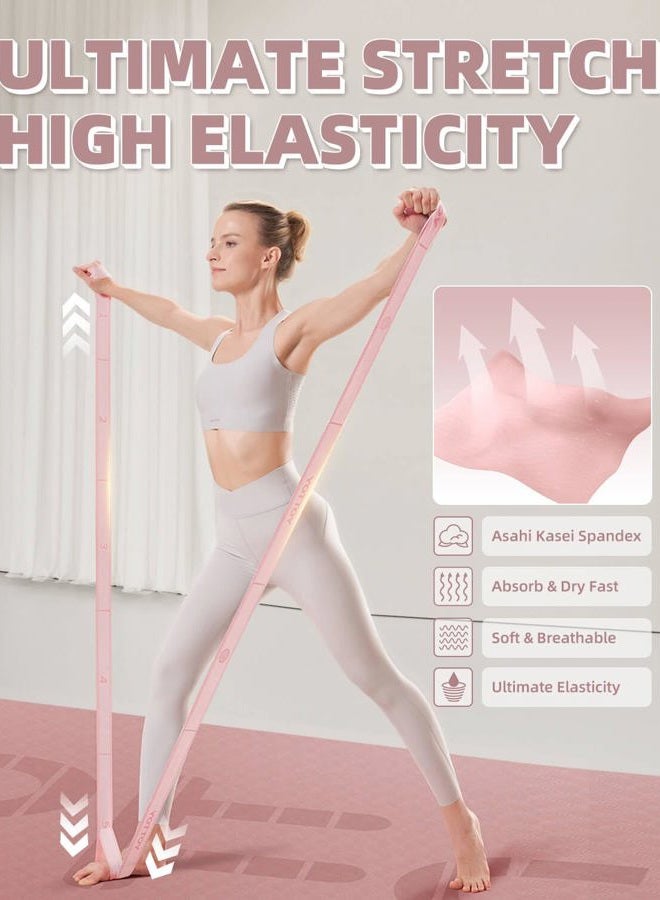 YOTTOY Versatile Yoga Strap and Resistance Bands Bundle - Stretch Bands for Exercise with 10 Loops, Workout Bands Resistance for Training, Stretching Exercises, and Physical Therapy - Image 5