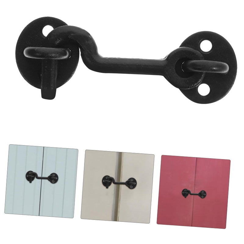 Heavy Duty Cast Iron Window Hook Latch for Curtains Privacy and Garage Storage Easy Installation - Image 4