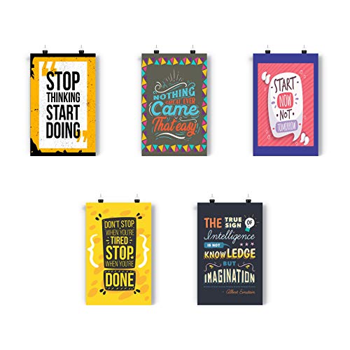iberry's Motivational Quote Posters for Office and Student Room Walls |motivational posters (Size 28 x 43 CM, Pack of 10)-B(White) - Image 3