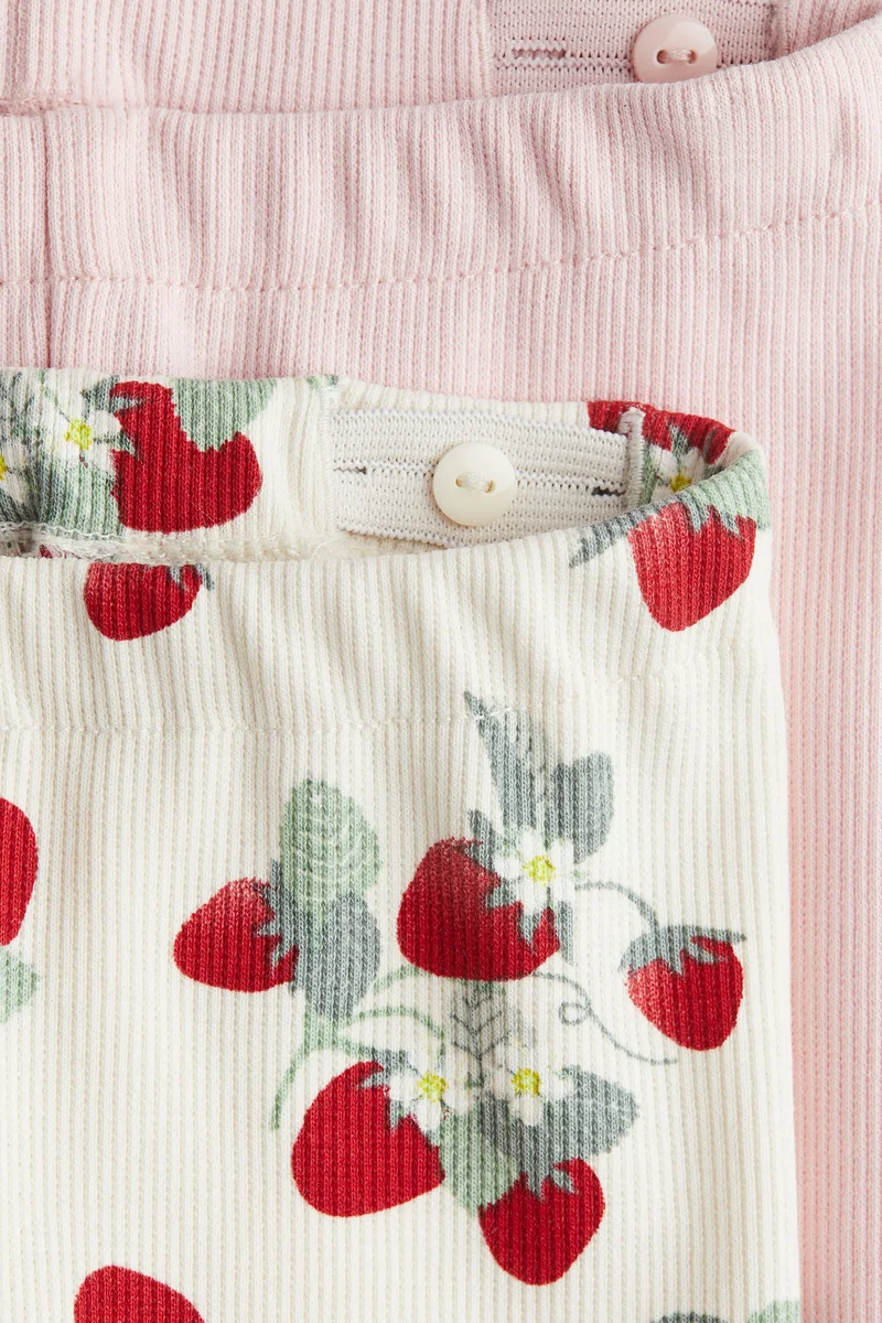 اتش اند ام شورت ضيق بتصميم مرن - عبوة من قطعتين