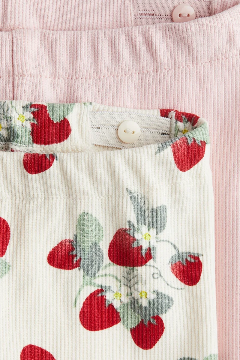 H&M 2-pack ribbed cycling shorts