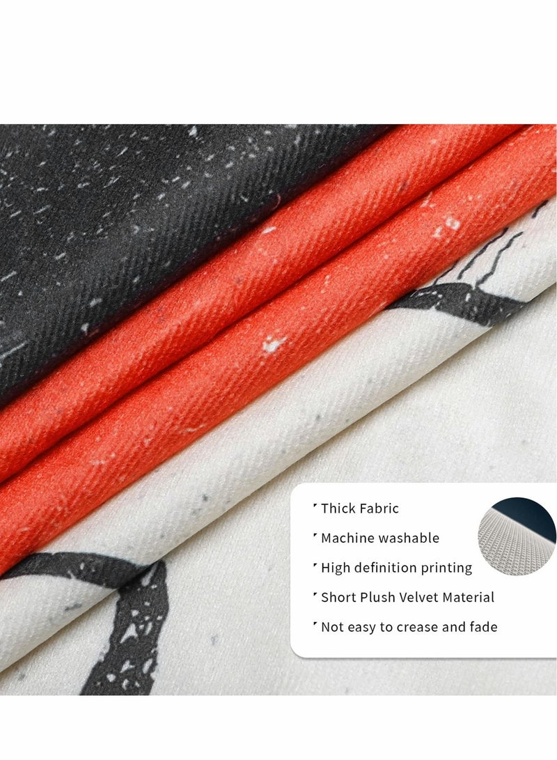 Captaintech Wall Tapestry, Japanese Aesthetic Mountain Forest Tapestry Hanging Sun Nature Landscape Art for Bedroom Living Room Dorm Party Decorations(L/148X200cm) - Image 4