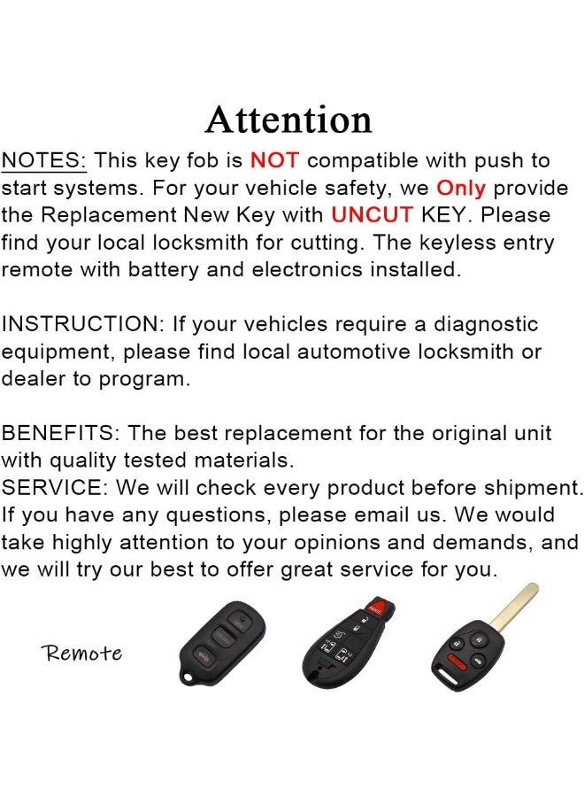 DRIVESTAR Keyless Entry Remote Car Key Replacement for Toyota - Image 4