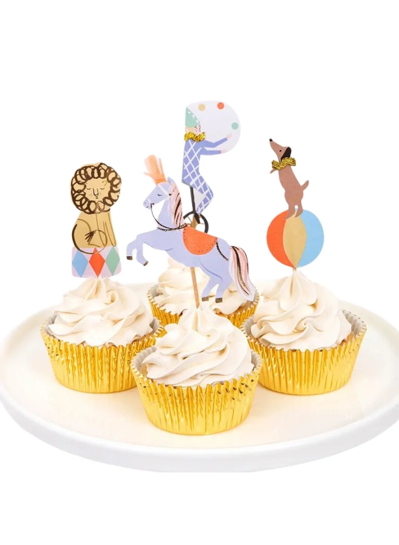 Meri Meri Circus Parade Cupcake Kit 4.5 x 1.25 x 4.5inch
