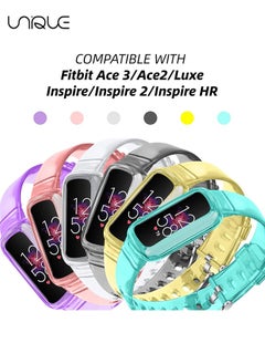 Unique 3 Pcs Replacement Strap Compatible with Fitbit Ace 3/Ace 2/Luxe/Inspire 2/Inspire/Inspire HR Bands for Kids,Silicone Wristband Waterproof Adjustable Bracelet Watch Band for Fitbit Ace 3 Boys Girls  - Image 2