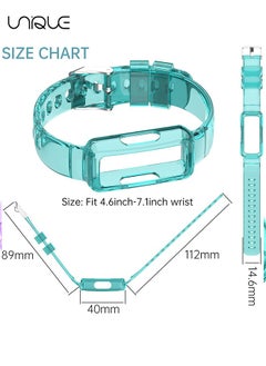 Unique 3 Pcs Replacement Strap Compatible with Fitbit Ace 3/Ace 2/Luxe/Inspire 2/Inspire/Inspire HR Bands for Kids,Silicone Wristband Waterproof Adjustable Bracelet Watch Band for Fitbit Ace 3 Boys Girls  - Image 3
