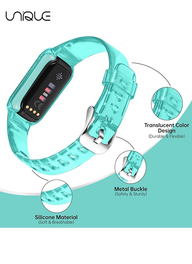 Unique - 3 Pcs Replacement Strap Compatible with Fitbit Ace 3/Ace 2/Luxe/Inspire 2/Inspire/Inspire HR Bands for Kids,Silicone Wristband Waterproof Adjustable Bracelet Watch Band for Fitbit Ace 3 Boys Girls - Image 1