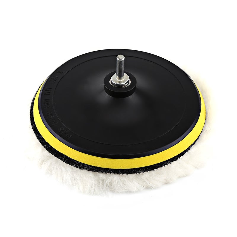 10Pcs 7" Polishing Buffing Waxing Pad Kit Tool For Car Polisher Buffer With Drill Adapter - Image 2