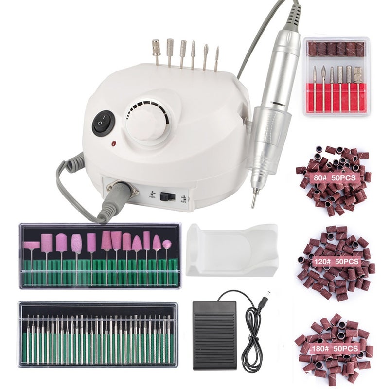 Cross-border new nail polisher set with unloading nail polish polisher 35000 turn pen type electric polisher black Standard - Image 4