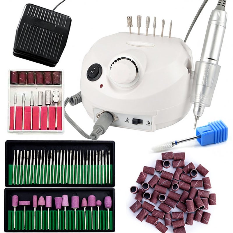 Cross-border new nail polisher set with unloading nail polish polisher 35000 turn pen type electric polisher black Standard - Image 5