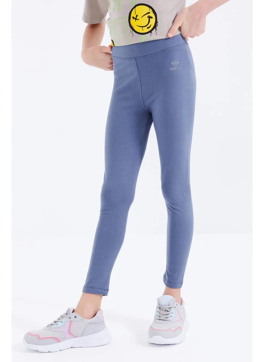 Tommy Life Petrol High Waist Skinny Leg Girls Leggings - 75047