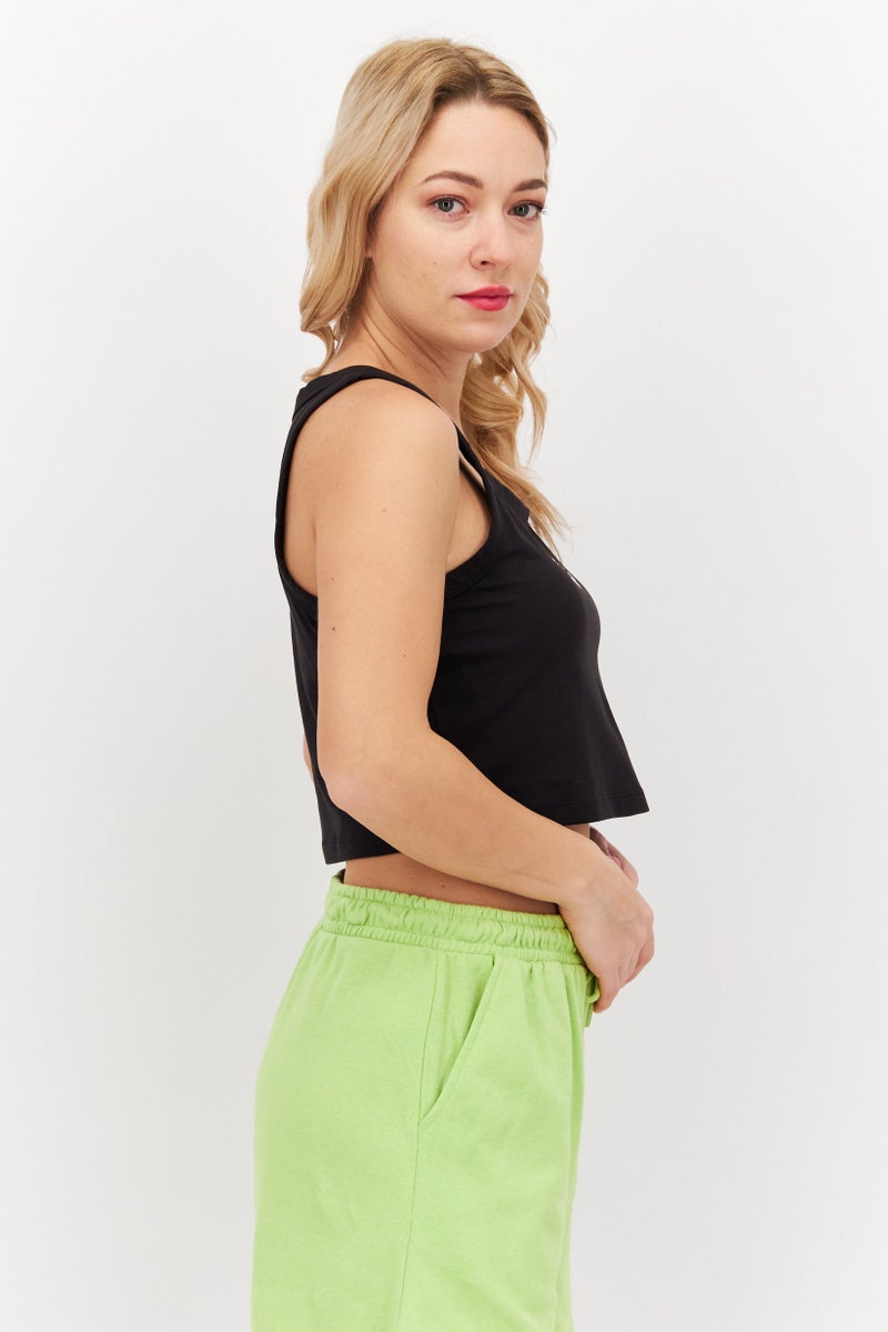 PUMA Women Sportswear Fit Sleeveless Running Tops, Black/White - Image 3