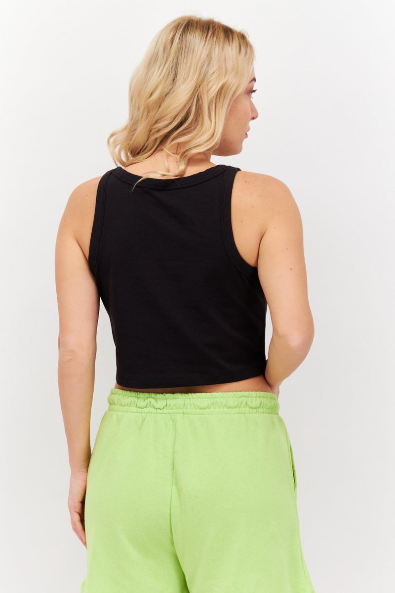 PUMA Women Sportswear Fit Sleeveless Running Tops, Black/White - Image 2