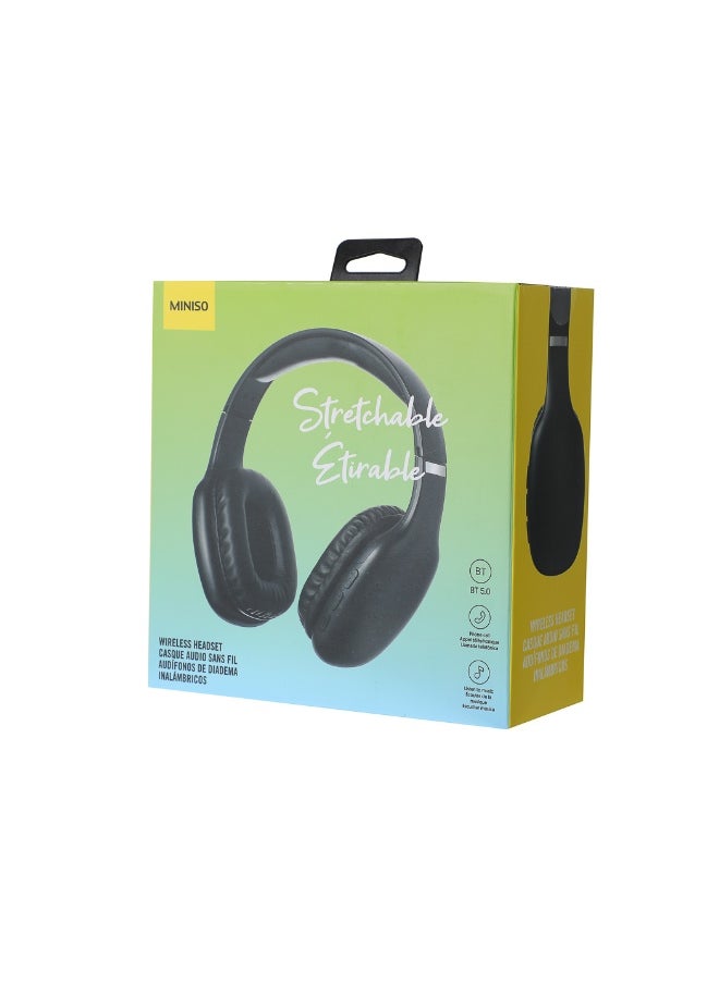 Miniso Stretchable Wireless Headset  Model: E21016A(Black) 
