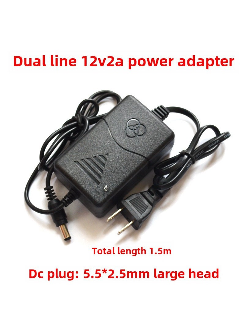 Generic - AOC Monitor Power Adapter 19V 12V 2A 2.1A Universal Double 12V2A DC:5.5*2.5mm big head - Image 1