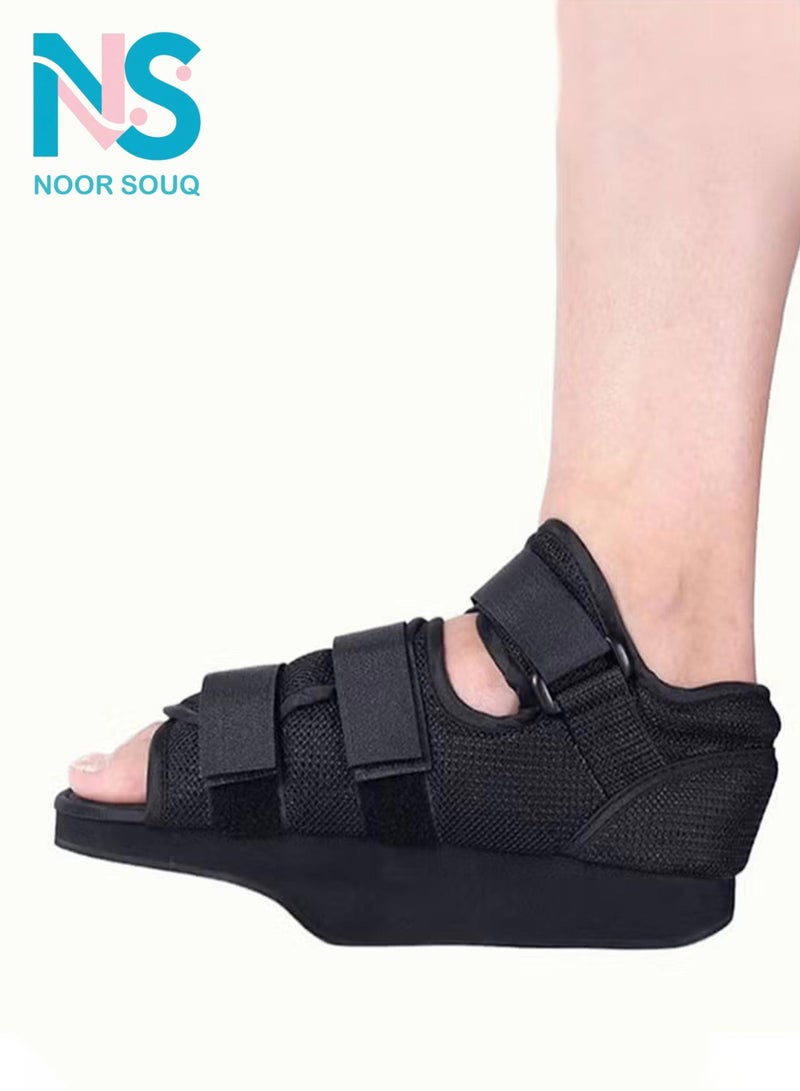 Noor Souq Post-op Shoes for Broken Toe, forefoot offloading shoe, Walking Toe Weight Bearing Shoe with Adjustable Straps, Reduce Pain, for Broken Toe/Foot Fracture To Offload Weight In Forefoot Region. - Image 1