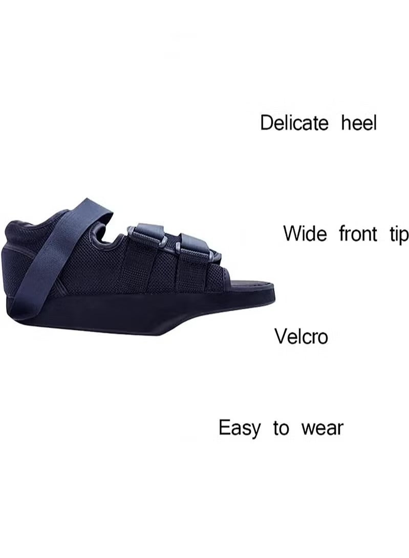 Noor Souq Post-op Shoes for Broken Toe, forefoot offloading shoe, Walking Toe Weight Bearing Shoe with Adjustable Straps, Reduce Pain, for Broken Toe/Foot Fracture To Offload Weight In Forefoot Region. - Image 5