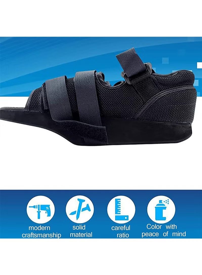 Noor Souq Post-op Shoes for Broken Toe, forefoot offloading shoe, Walking Toe Weight Bearing Shoe with Adjustable Straps, Reduce Pain, for Broken Toe/Foot Fracture To Offload Weight In Forefoot Region. - Image 3