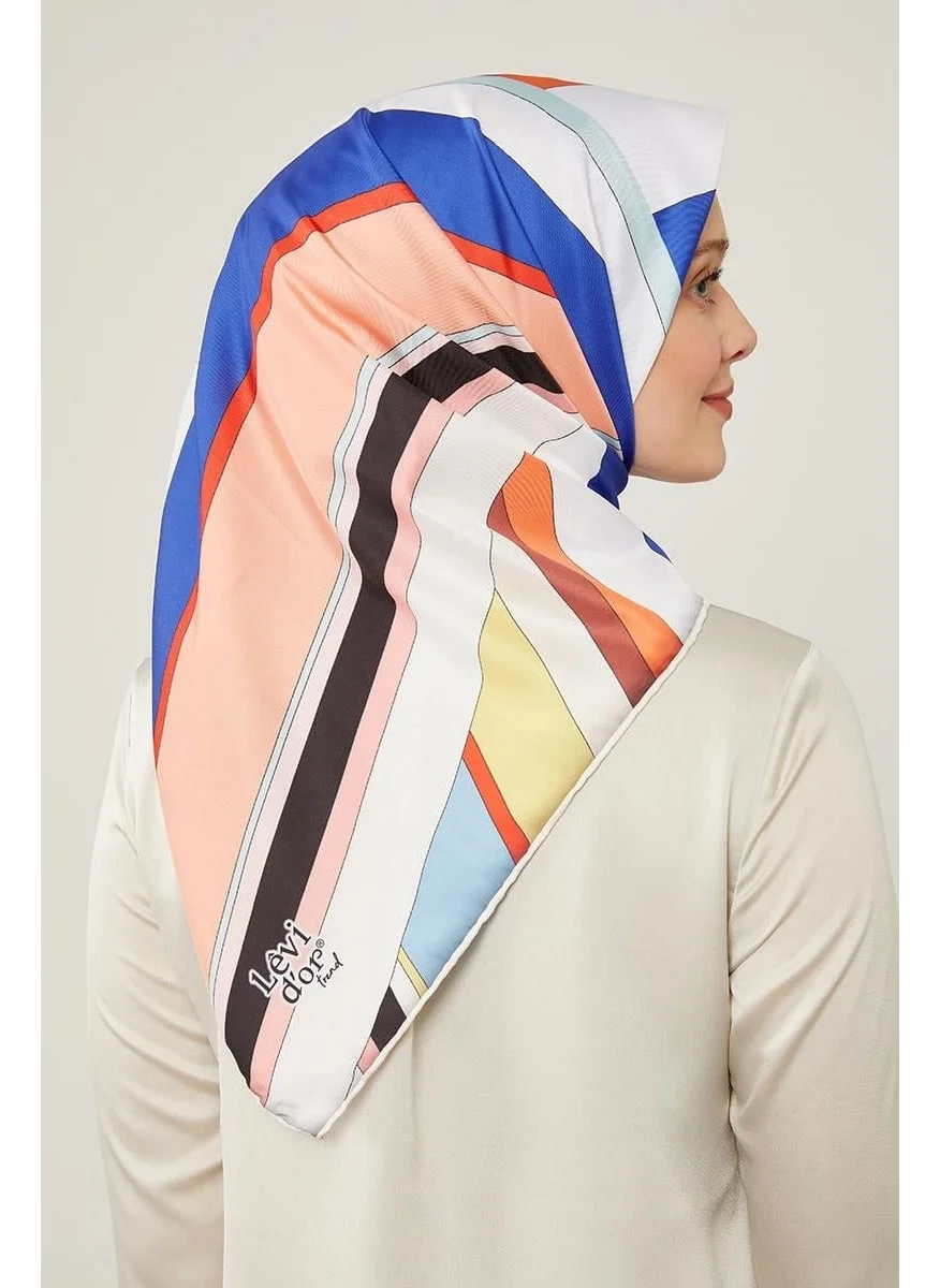 ليفيدور Mink Thick Striped Scarf