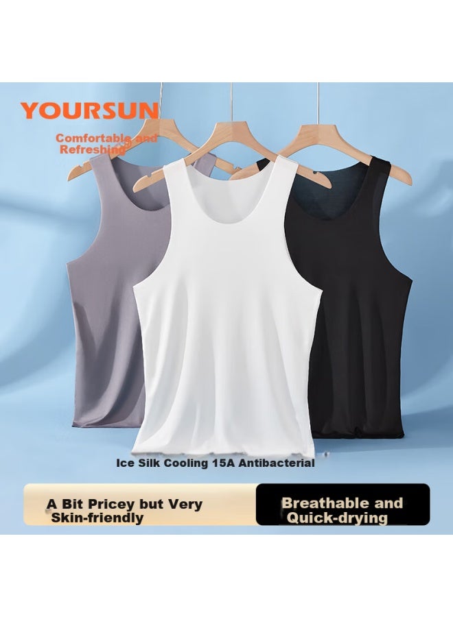 Your Sun Yiershuang Men's Tank Top, Summer Lightweight Casual Sports Undershirt, 3-pack - Image 1