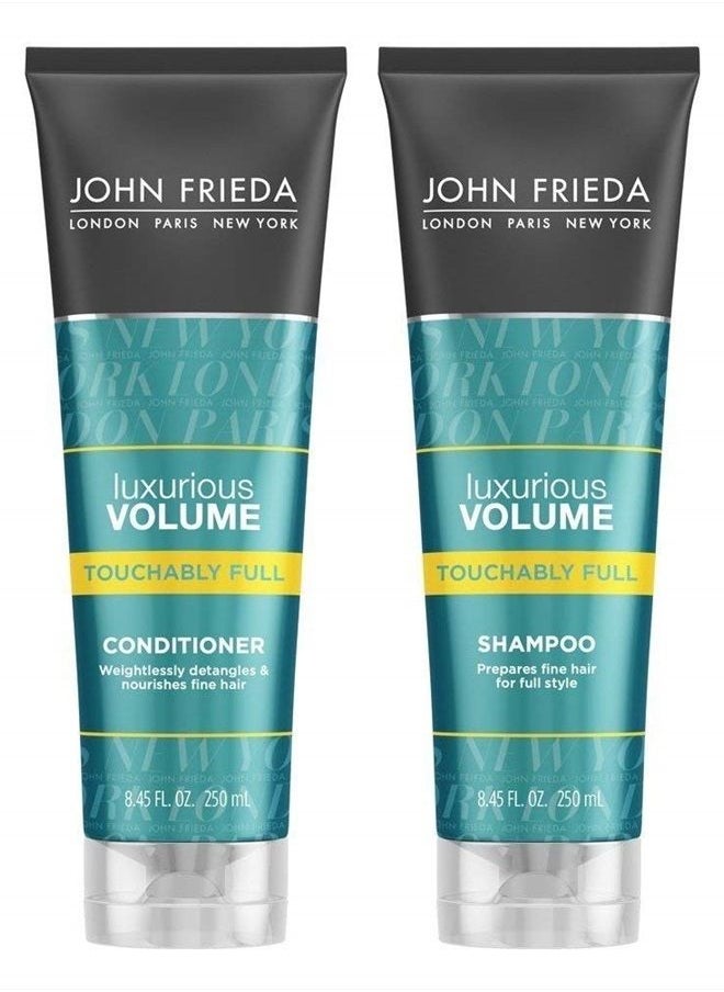John Frieda - Luxurious Volume Touchably Full, DUO set Shampoo + Conditioner, 8.45 Ounce, 1 each - Image 1
