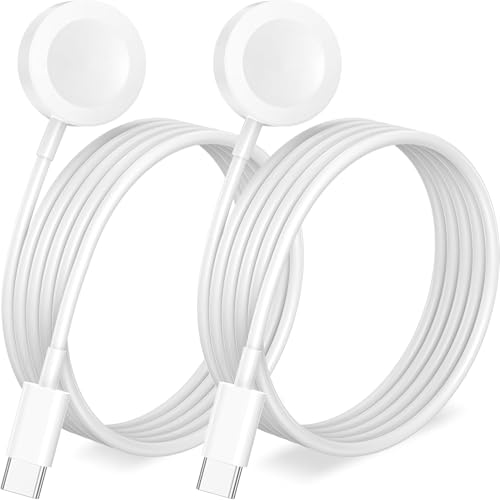 Amasuki for Apple Watch Charger Magnetic iWatch Charger Accessories Wireless Portable Compatible with iWatch Series 11109876SESE254321 UltraSE33FT2Pack - Image 1